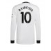 Billige Manchester United Marcus Rashford #10 Bortetrøye 2022-23 Langermet